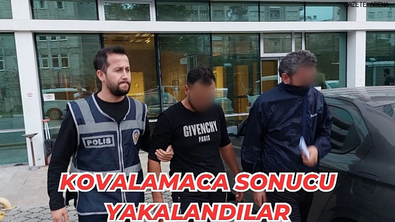  Polisten kaçan uyuşturucu şüphelileri kovalamaca sonucu yakalandı
