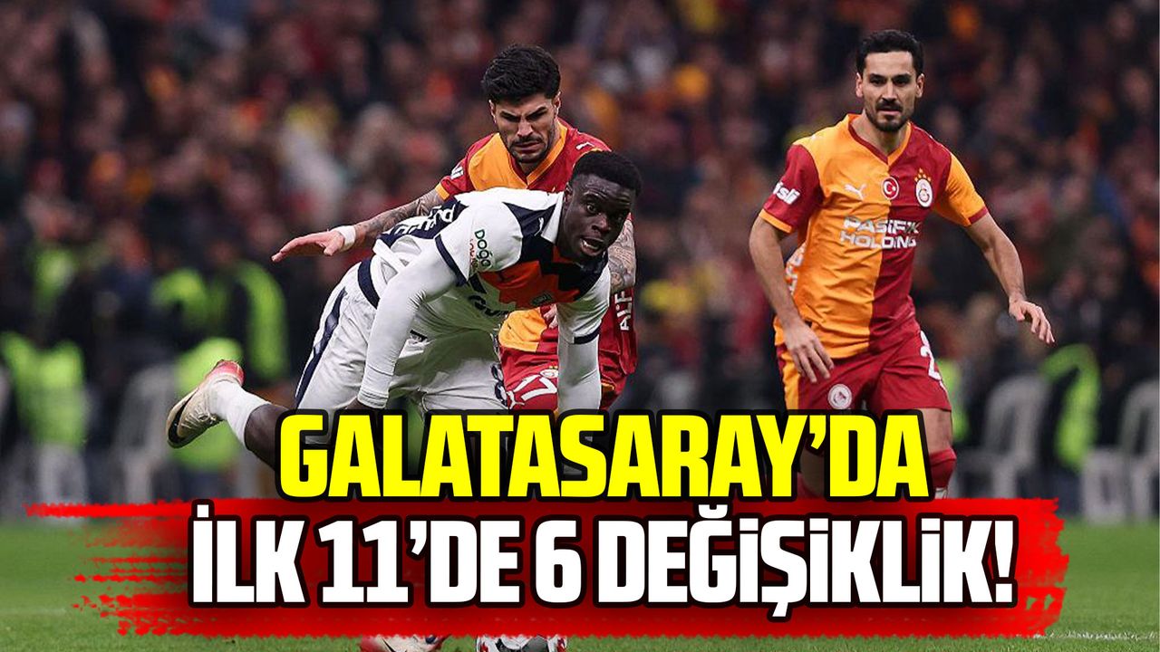 Image accompanying Galatasaray’ın ilk 11’inde 6 değişiklik, from Gazete Arena
