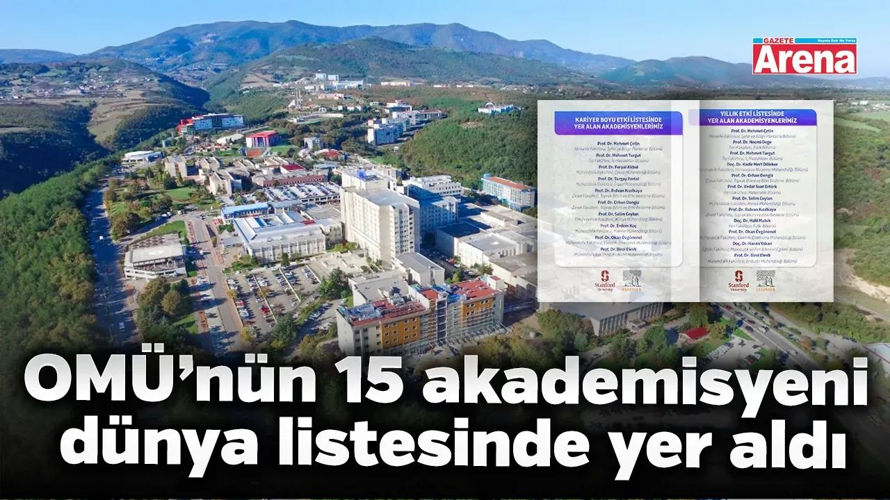 OMÜ’nün 15 akademisyeni dünya listesinde yer aldı