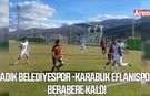Ladik Belediyespor -Karabük Eflanispor berabere kaldı