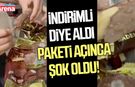 İndirimli diye aldı paketi açınca şok oldu!
