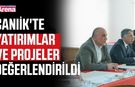 Canik'te yatırımlar ve projeler değerlendirildi