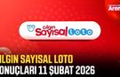 Çılgın Sayısal Loto sonuçları 11 Şubat 2026