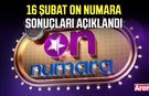 16 Şubat On Numara sonuçları açıklandı