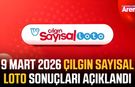9 Mart 2026 Çılgın Sayısal Loto sonuçları açıklandı