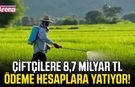 Çiftçilere 8,7 milyar TL ödeme hesaplara yatıyor!