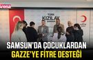 Samsun’da çocuklardan Gazze’ye fitre desteği