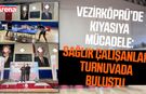 Vezirköprü’de sağlık çalışanları teniste buluştu