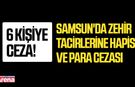 Samsun'da zehir tacirlerine hapis ve para cezası