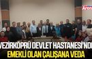 Vezirköprü Devlet Hastanesi’nde emekli çalışana veda
