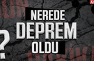Malatya Yeşilyurt'ta korkutan deprem!