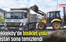 Tekkeköy'de bisiklet yolu baştan sona temizlendi