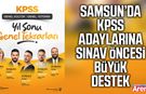Samsun’da KPSS adaylarına sınav öncesi büyük destek