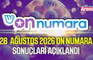 28  Ağustos 2026 On Numara sonuçları açıklandı