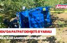 Ordu'da feci kaza: Patpat devrildi, 8 yaralı