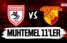 Samsunspor Göztepe maçı muhtemel 11'ler
