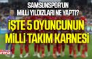 Samsunspor’un milli yıldızları ne yaptı? İşte 5 oyuncunun milli takım karnesi