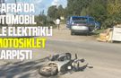 Bafra’da otomobil ile elektrikli motosiklet çarpıştı