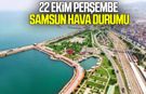 22 Ekim Perşembe Samsun hava durumu