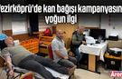 Vezirköprü'de kan bağışı kampanyasına yoğun ilgi