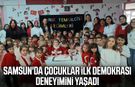 Samsunlu minikler sandık başına geçti!