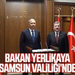 İçişleri Bakanı Ali Yerlikaya Samsun Valiliği'nde