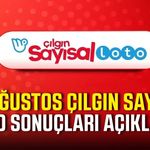 29 Ağustos Çılgın Sayısal Loto sonuçları açıklandı