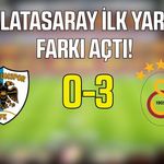 Galatasaray Erzurum’da farka koşuyor! İlk yarı 3-0
