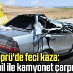 Vezirköprü'de feci kaza: Otomobil ile kamyonet çarpıştı