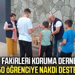 Samsun Fakirleri Koruma Derneği'nden öğrencilere destek