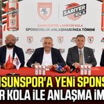 Samsunspor'a yeni sponsor! Sarıyer Kola ile anlaşma imzaladı