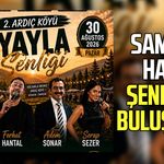 Samsunlular bu şenlikte buluşacak, program belli oldu