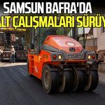 Samsun Bafra'da asfalt çalışmaları sürüyor