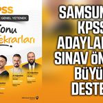 Samsun’da KPSS adaylarına sınav öncesi büyük destek