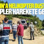 Giresun'a helikopter düştü mü? Ekipler harekete geçti
