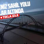 Karadeniz sahil yolu sular altında