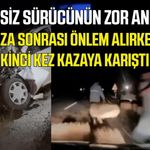 Tokat’ta çifte kaza: Önlem almak isterken yaralandı
