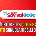 15 Ağustos 2026 Çılgın Sayısal Loto sonuçları belli oldu