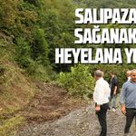 Salıpazarı’nda yağış heyelana yol açtı