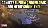 Samsun'da faciadan dönüldü! Araç metrelerce sürüklendi