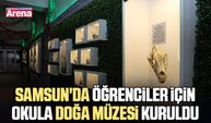 Samsun'da öğrenciler için okula Doğa Müzesi kuruldu