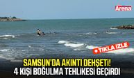 Samsun’da akıntı dehşeti! 4 kişi boğulma tehlikesi geçirdi
