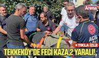 Tekkeköy'de feci kaza,2 yaralı!