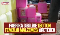 Samsun’da fabrika gibi lise 150 ton temizlik malzemesi üretecek