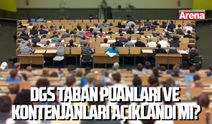 DGS taban puanları ve kontenjanları açıklandı mı?