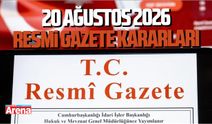 20 Ağustos 2026 Resmi Gazete kararları