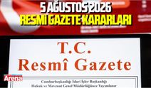 5 Ağustos 2026 Resmi Gazete kararları