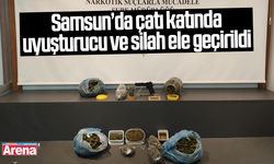 Samsun’da çatı katında uyuşturucu ve silah ele geçirildi