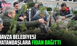 Havza’da vatandaşlara ücretsiz fidan dağıtıldı