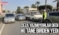 Samsun’da ceza yazmıyorlar dedi, İki tane yedi